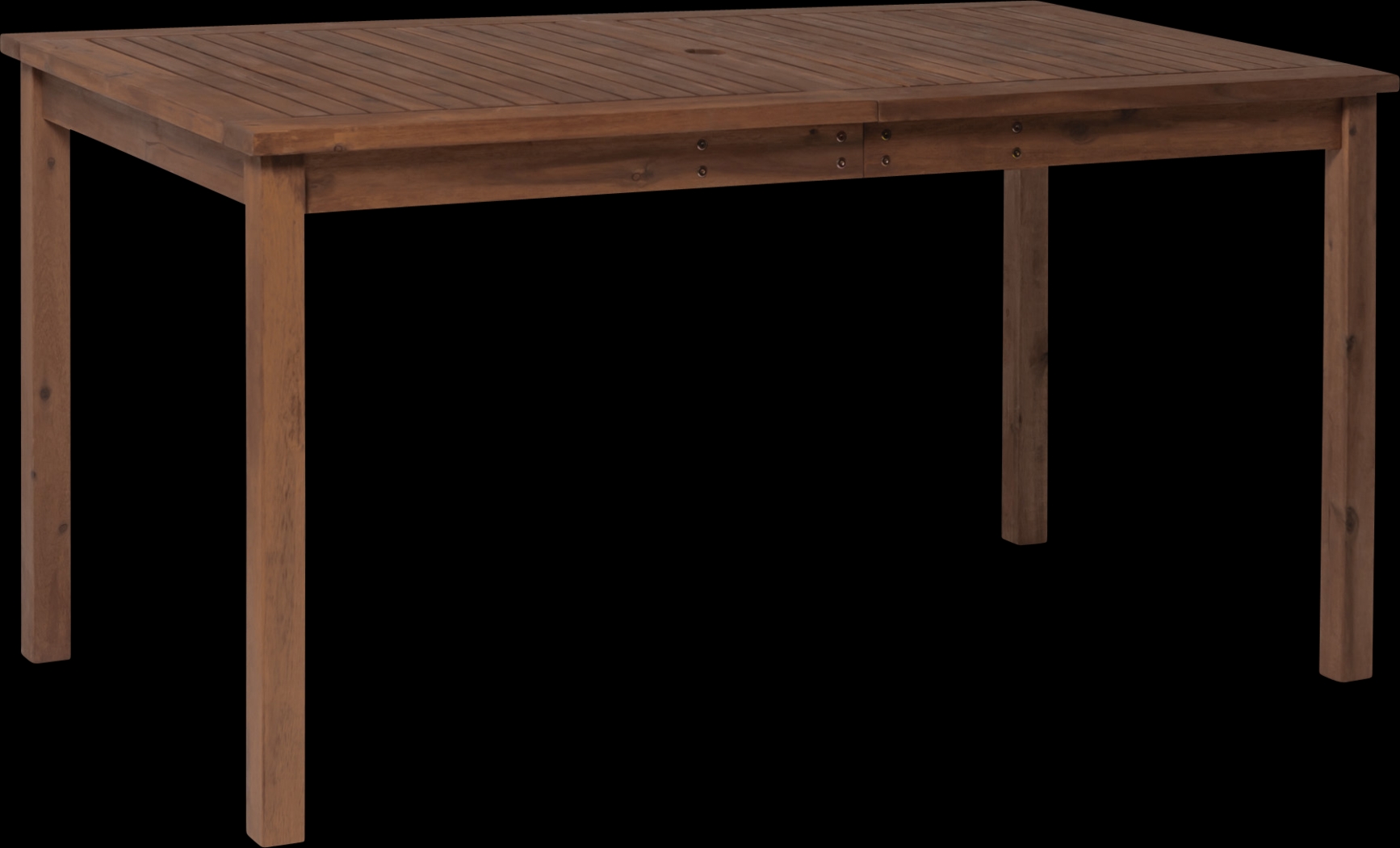 Skillman Dark Brown Outdoor Dining Table - Thumbnail - Image 1