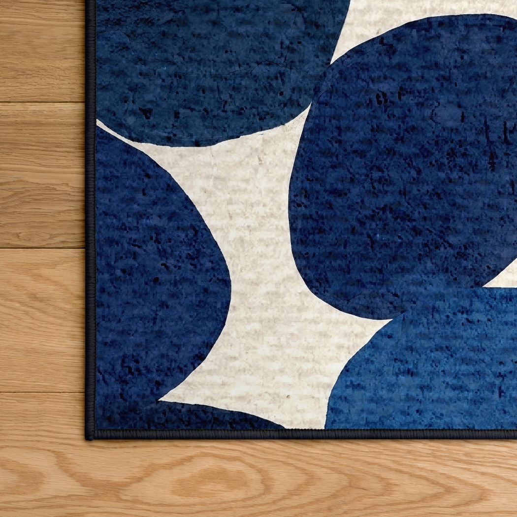 Skybloom Blue 5' x 7'7 Rug - Thumbnail - Image 4