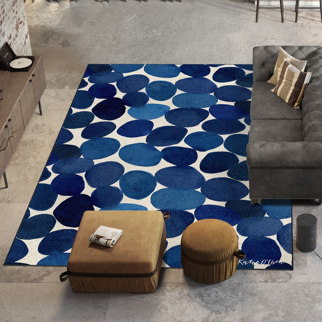 Skybloom Blue 7'7 x 10'5 Rug - Thumbnail - Image 2