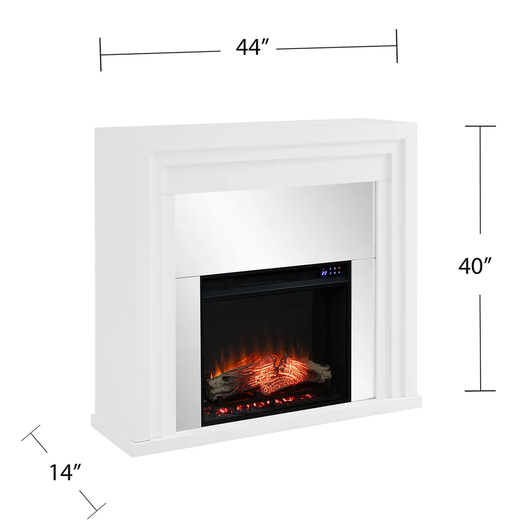 Skyflower IV White 44 in. Console With Touch Panel Electric Fireplace - Image 8