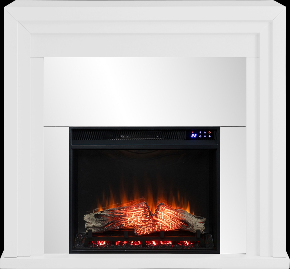 Skyflower IV White 44 in. Console With Touch Panel Electric Fireplace - Thumbnail - Image 1