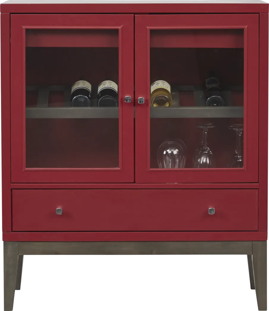Skyler Crimson Wine Cabinet - Thumbnail - Image 2