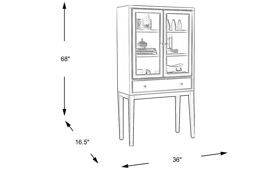 Dimension Image. Please refer to the Dimension Tab on this page for dimension details.