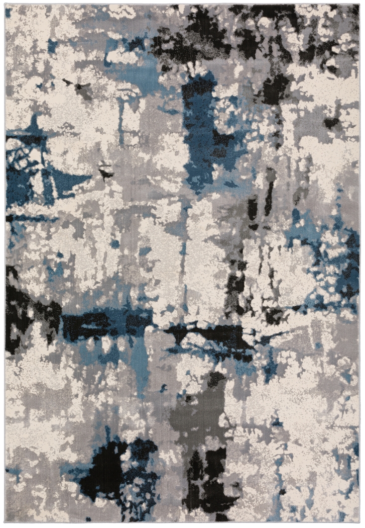 Skylie 3' x 5' Blue/Multi Rug - Thumbnail - Image 1