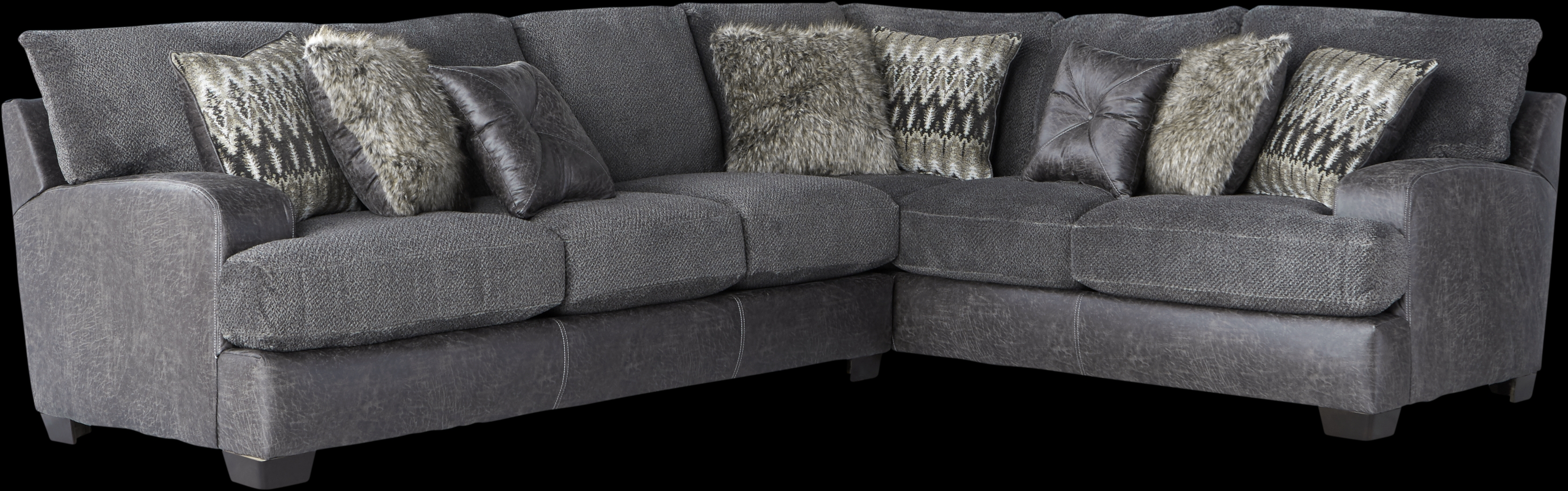 Skyline Drive Gray 2 Pc Sectional - Thumbnail - Image 1