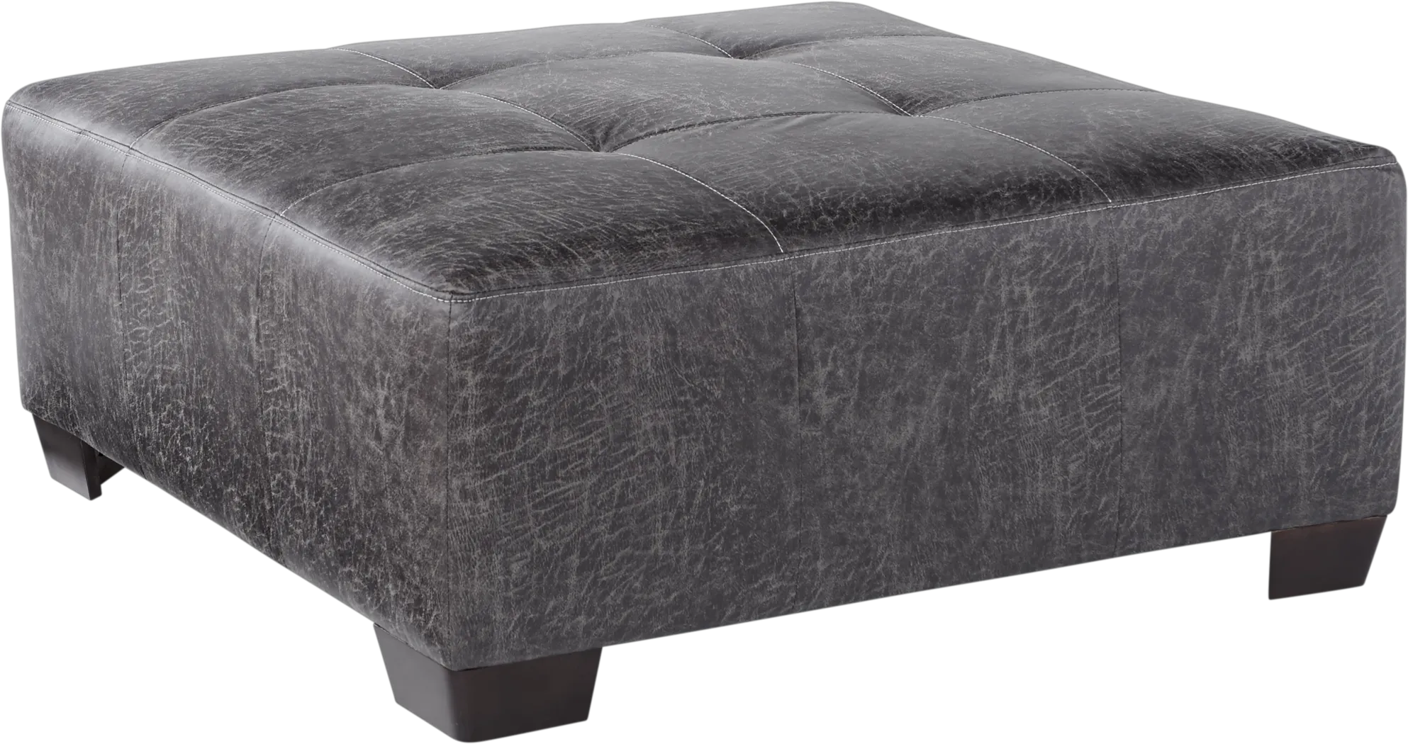 Skyline Drive Gray Cocktail Ottoman - Thumbnail - Image 1