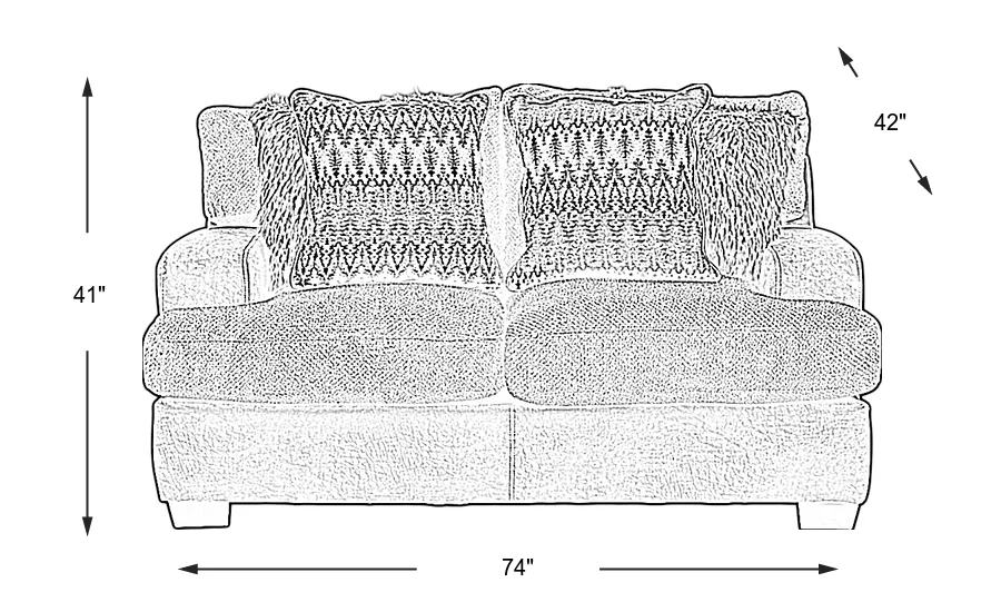 Dimension Image. Please refer to the Dimension Tab on this page for dimension details.