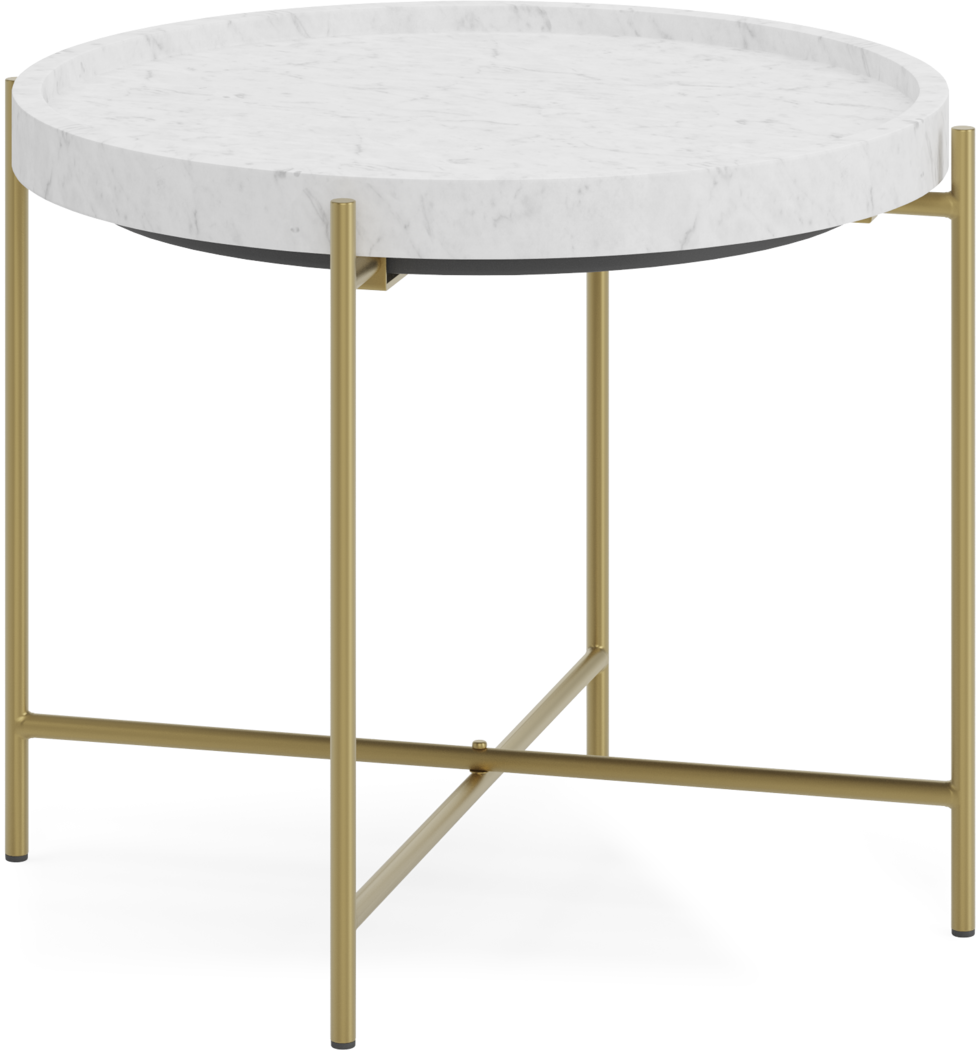 Slabtown Gold End Table - Thumbnail - Image 1