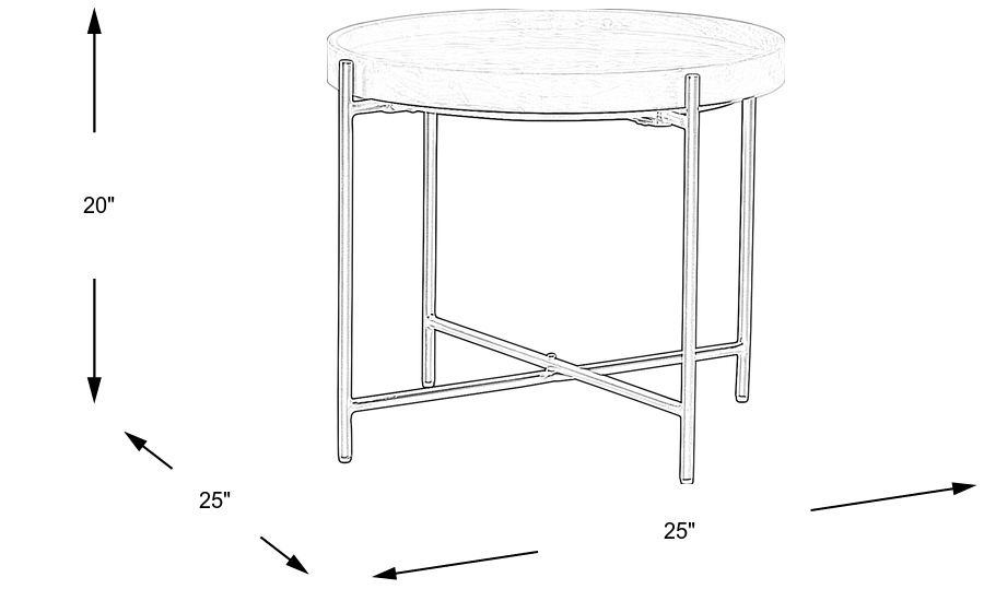 Dimension Image. Please refer to the Dimension Tab on this page for dimension details.