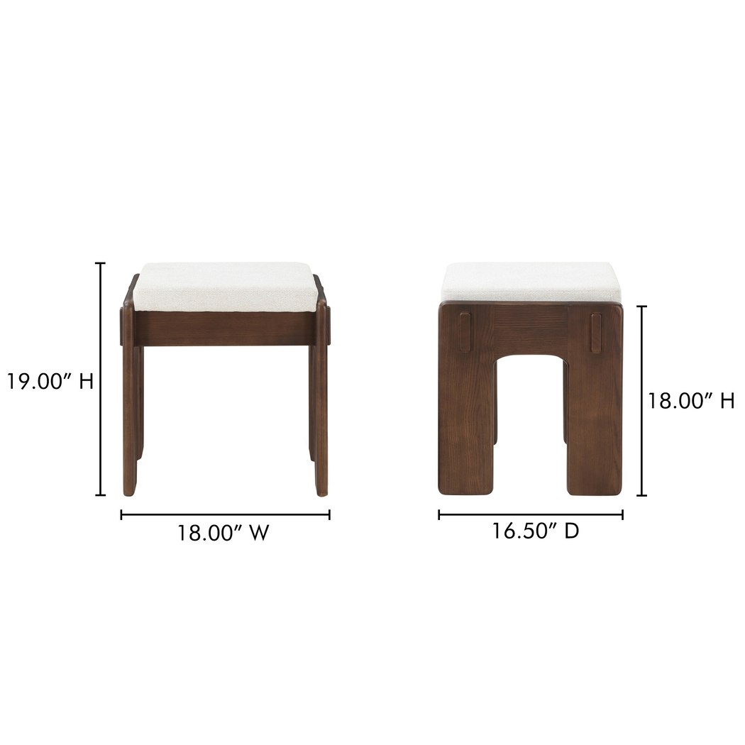 Slanad Brown Accent Stool - Thumbnail - Image 2