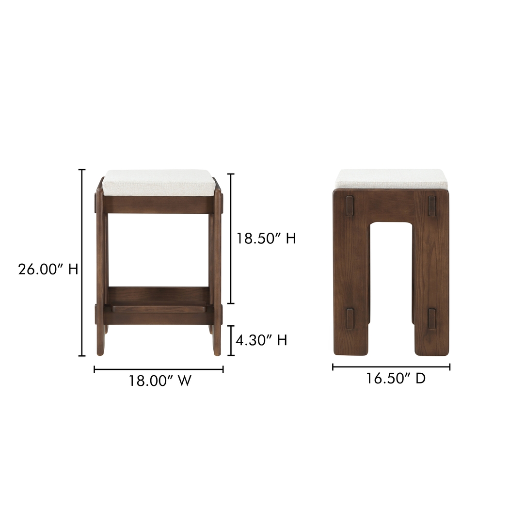 Slanad Brown Counter Height Stool - Thumbnail - Image 2