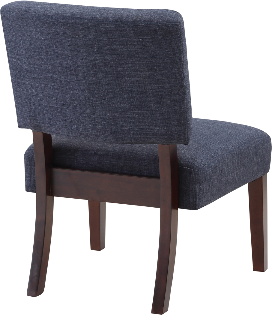 Slason Navy Dining Chair - Thumbnail - Image 2