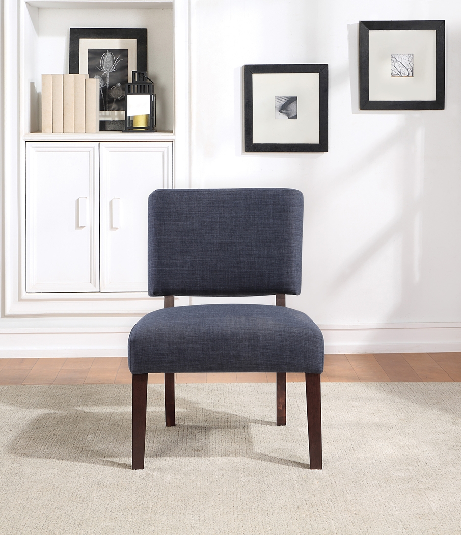 Slason Navy Dining Chair - Thumbnail - Image 6