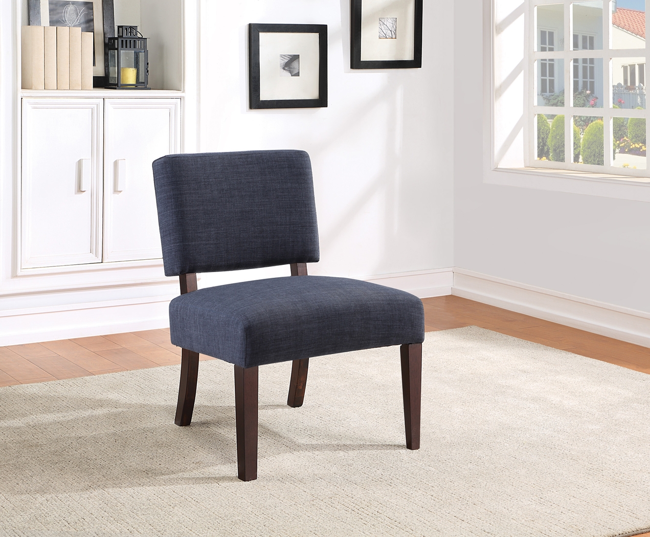 Slason Navy Dining Chair - Thumbnail - Image 7