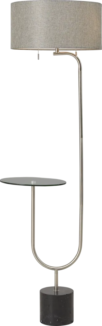 Sloan Curve Silver Floor Lamp - Thumbnail - Image 2