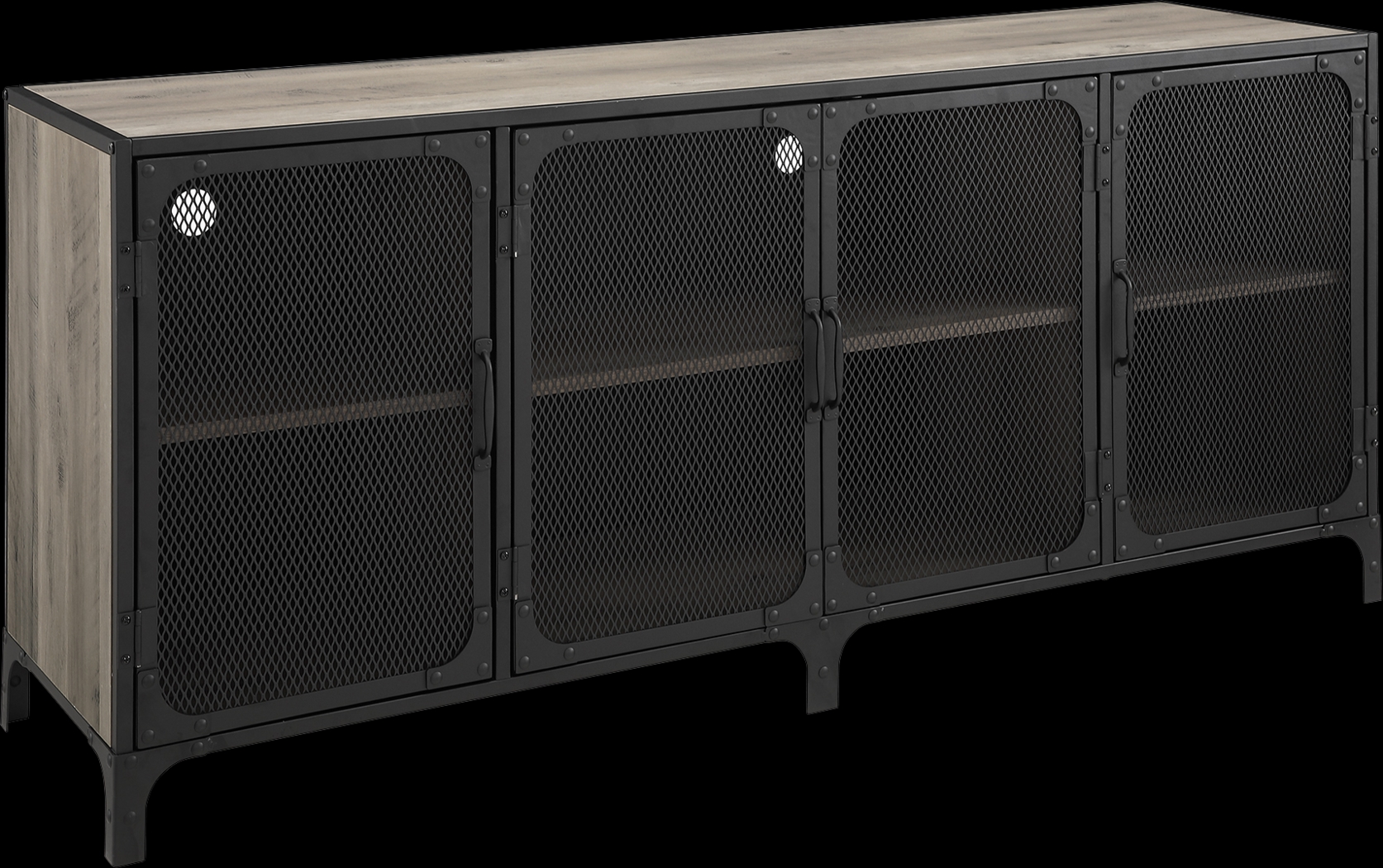 Slopeside Gray 60 in. Console - Thumbnail - Image 1