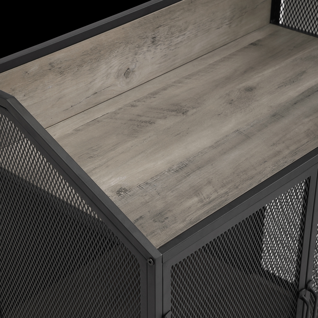 Slopeside Gray Bar Cart - Thumbnail - Image 3