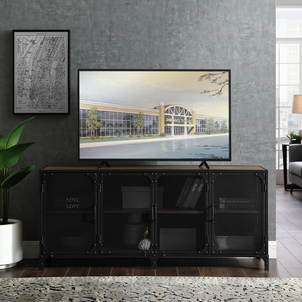 Slopeside Oak 60 in. Console - Thumbnail - Image 4