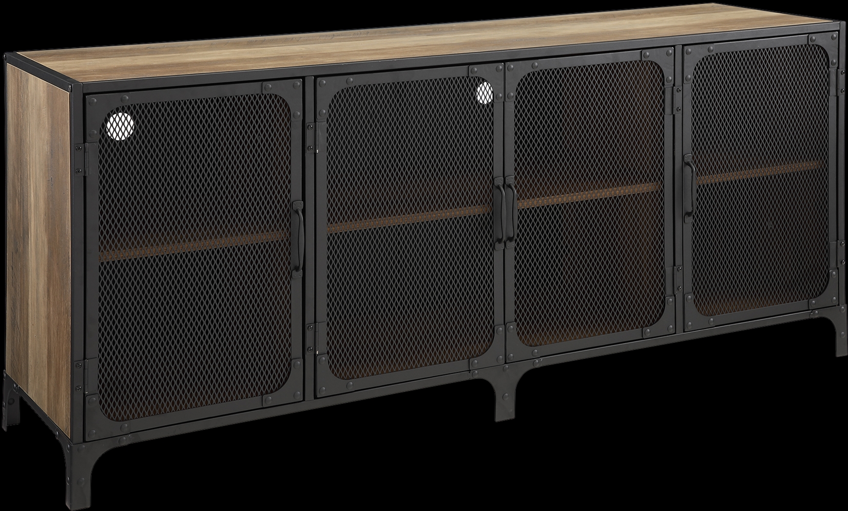 Slopeside Oak 60 in. Console - Thumbnail - Image 1