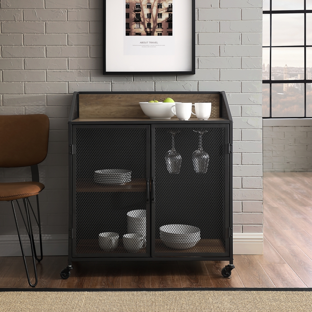 Slopeside Oak Bar Cart - Thumbnail - Image 4