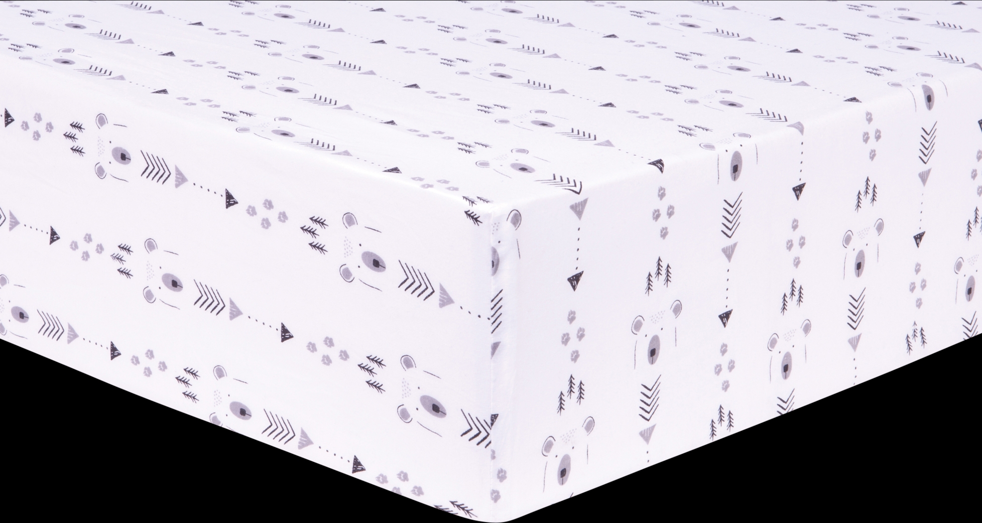 Slumbering Bear Red 3 Pc Baby Bedding Set - Thumbnail - Image 5