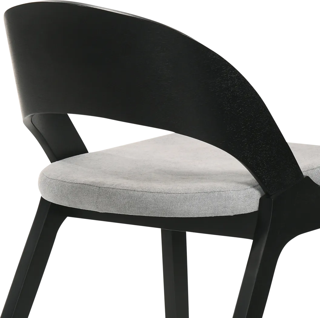 Smabet Black Dining Chair, Set of 2 - Thumbnail - Image 4