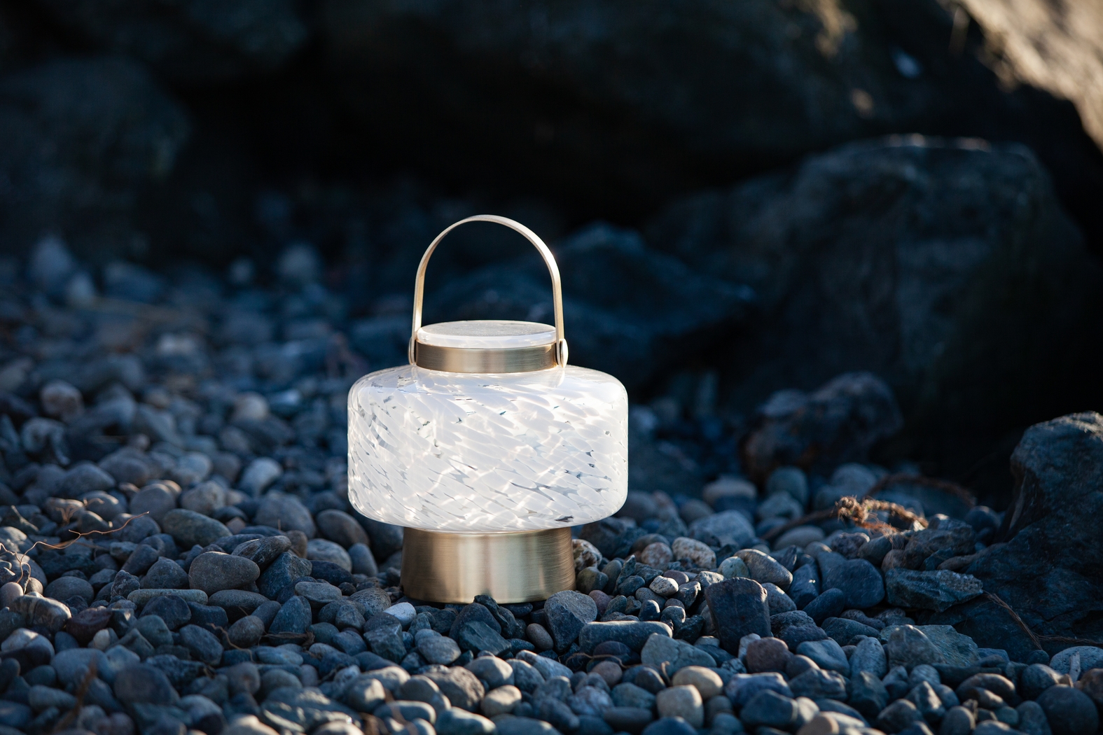 Smay Avenue Indoor/Outdoor White Rechargeable Lantern - Thumbnail - Image 2