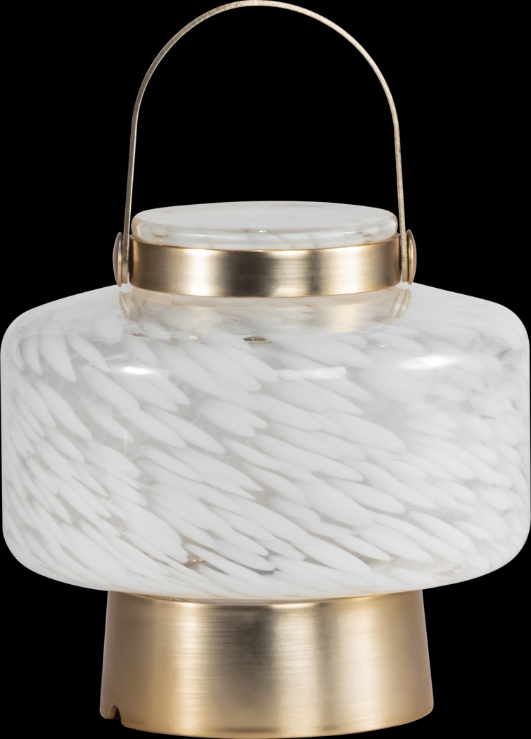 Smay Avenue Indoor/Outdoor White Rechargeable Lantern - Thumbnail - Image 1