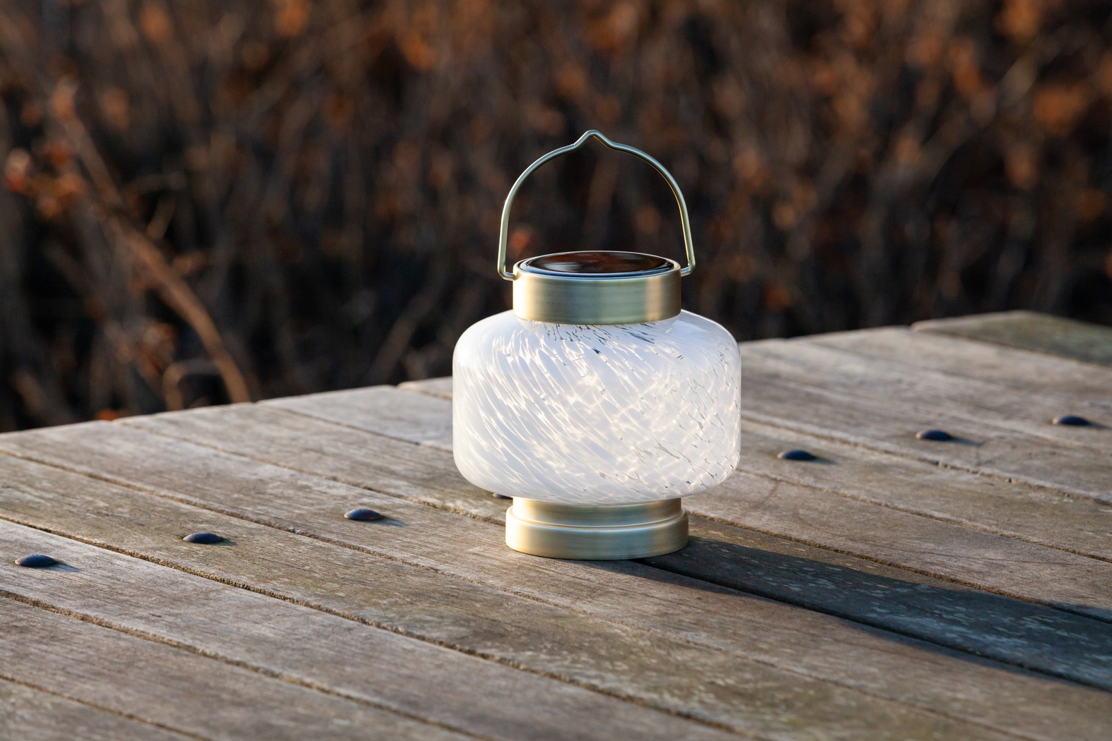 Smay Avenue Outdoor White Solar Lantern - Thumbnail - Image 2
