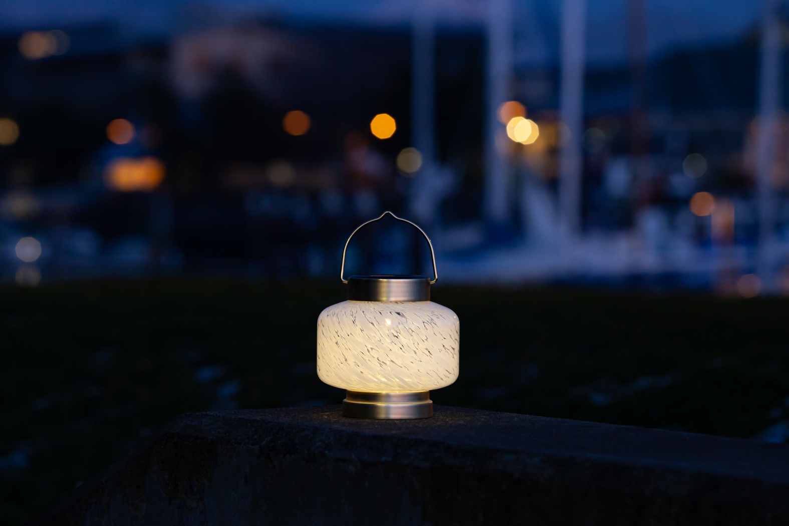 Smay Avenue Outdoor White Solar Lantern - Thumbnail - Image 6