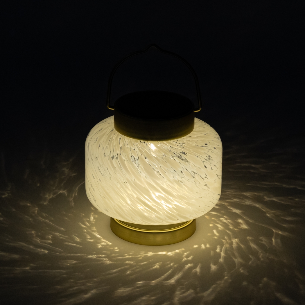 Smay Avenue Outdoor White Solar Lantern - Thumbnail - Image 9