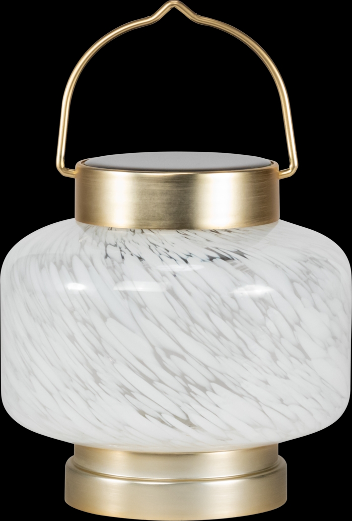 Smay Avenue Outdoor White Solar Lantern - Thumbnail - Image 1