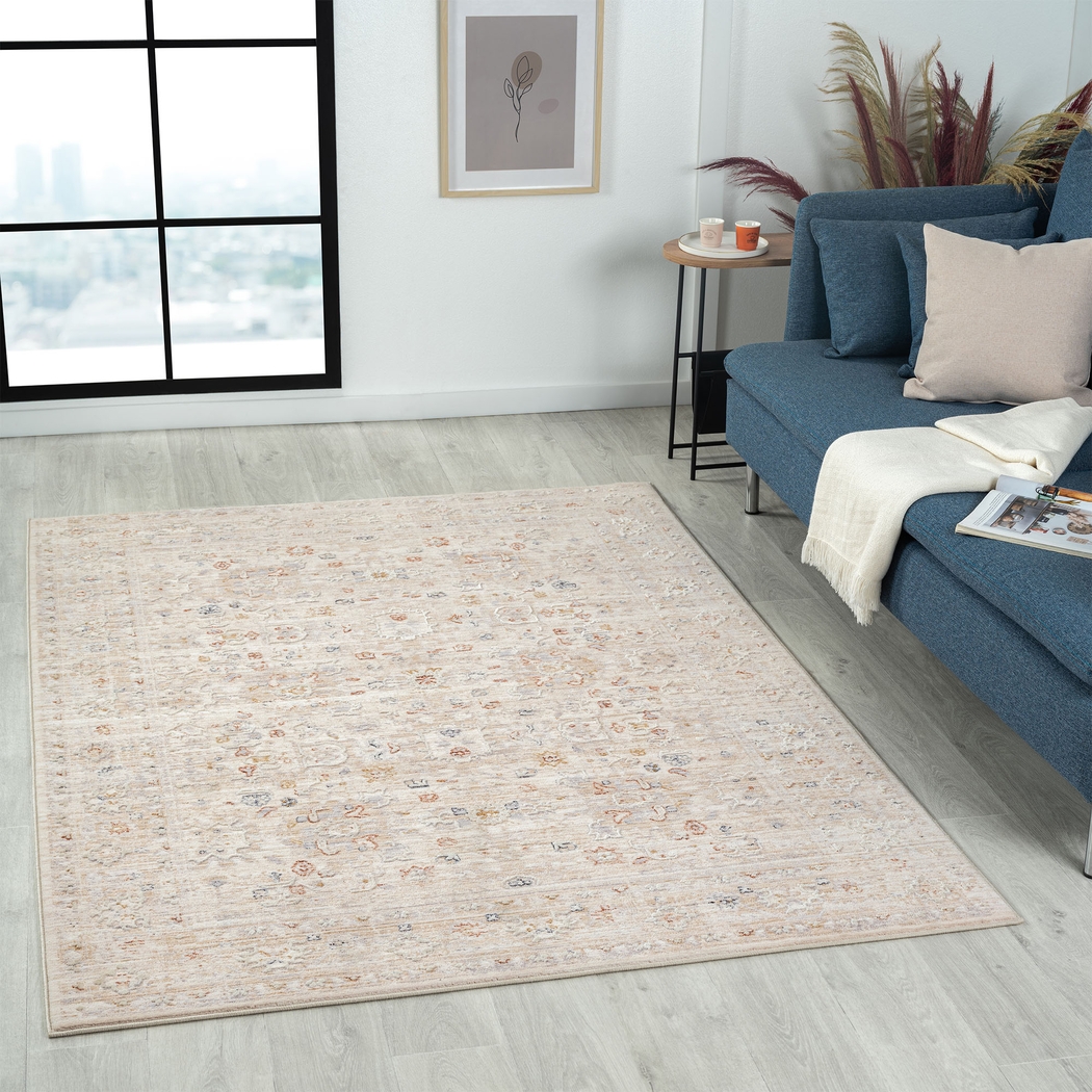 Sminola Beige 4' x 6' Rug - Thumbnail - Image 2