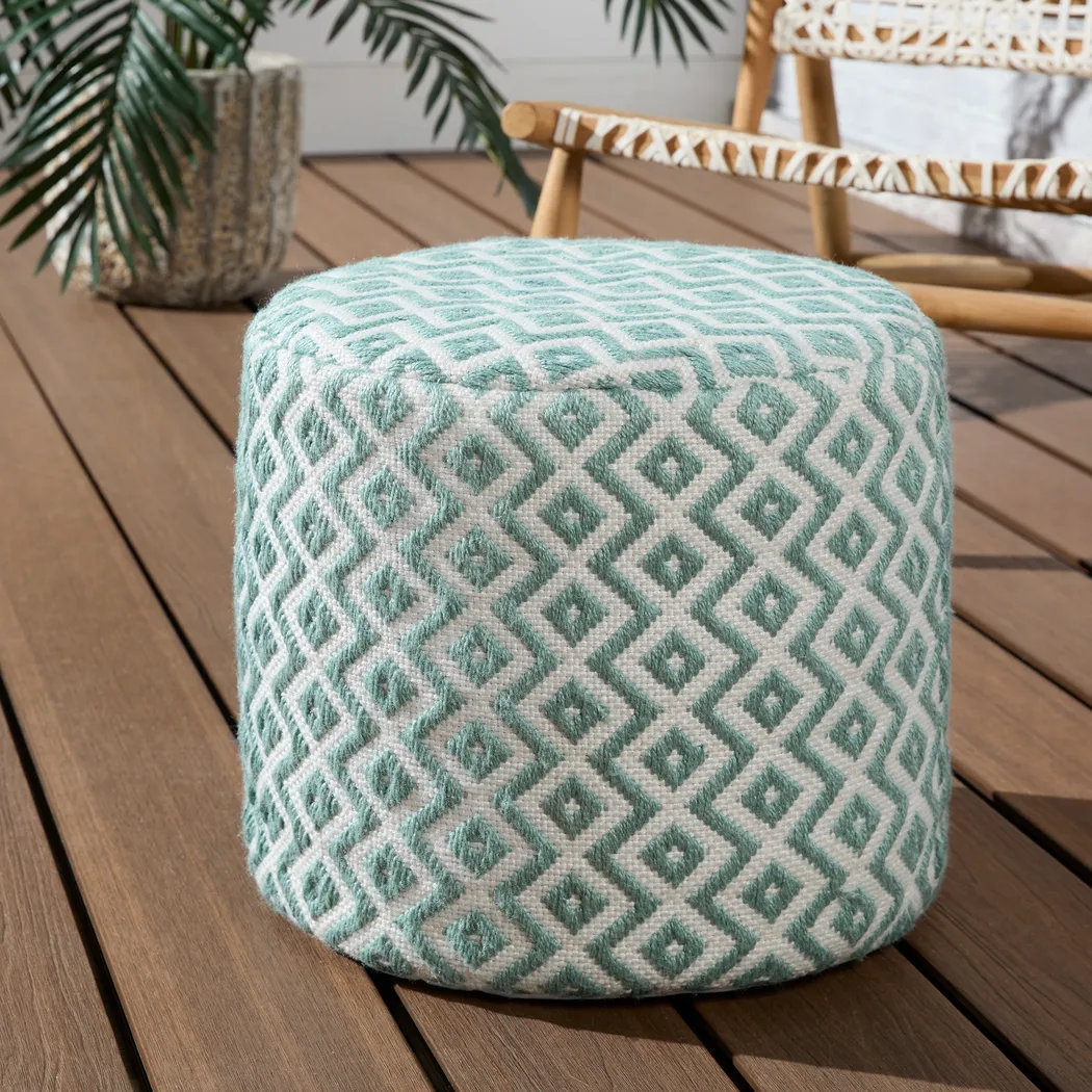 Smiris Aqua Indoor/Outdoor Pouf - Thumbnail - Image 2