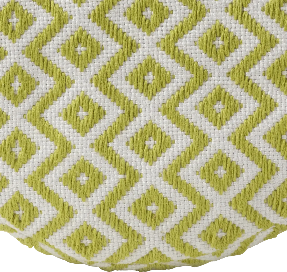 Smiris Green Indoor/Outdoor Pouf - Thumbnail - Image 2