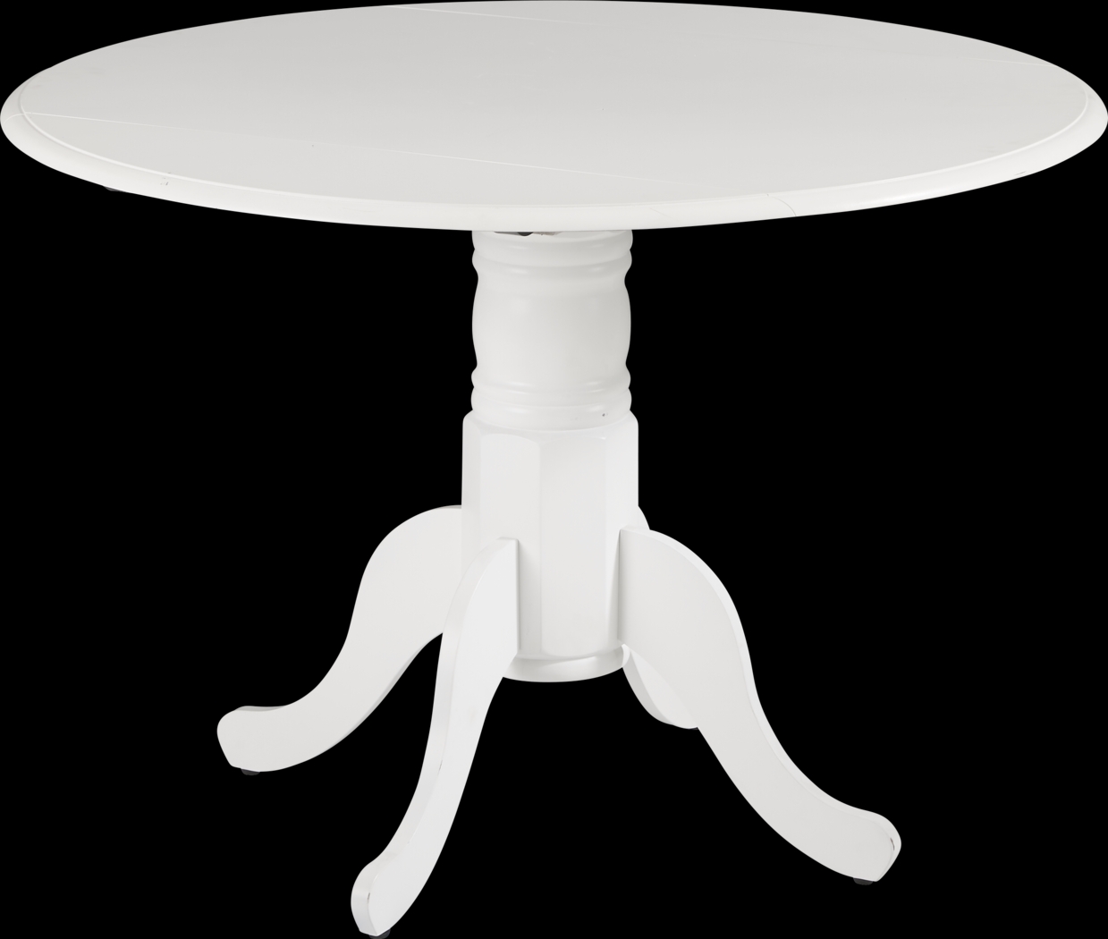 Smithtown White Round Dining Table - Thumbnail - Image 1