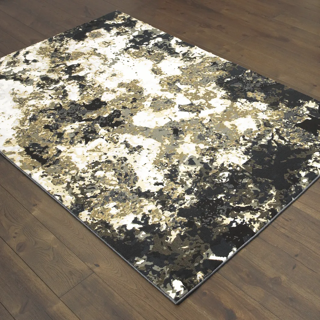 Smokey Lava Navy 5'3 x 7'6 Rug - Thumbnail - Image 2