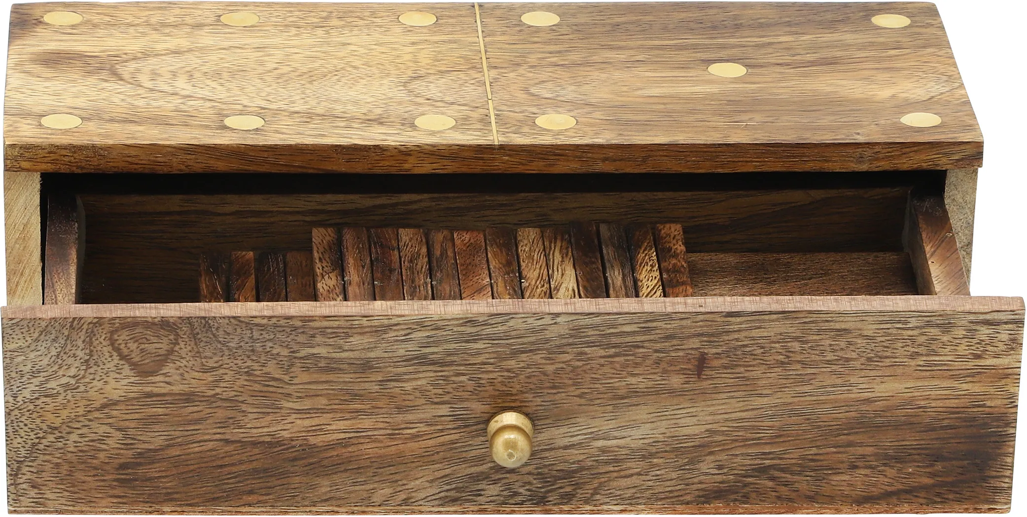 Soabar Brown Dominoes Game Set - Thumbnail - Image 3