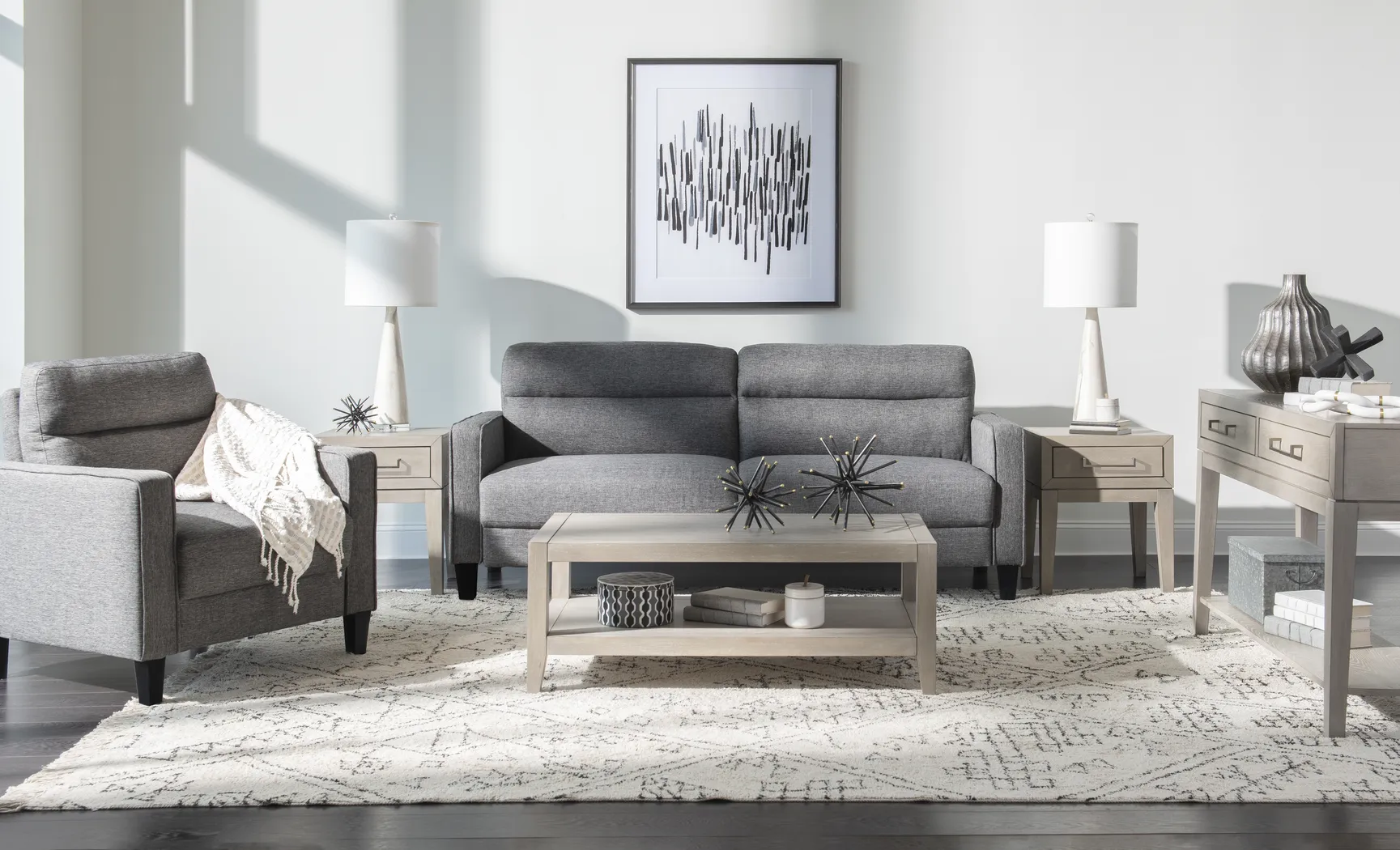 Socastee Gray Sofa Table - Thumbnail - Image 5
