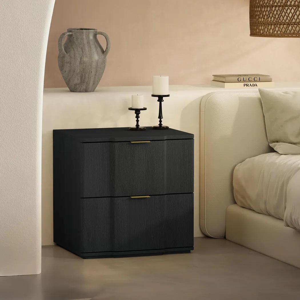 Socia I Black/Gold Nightstand - Thumbnail - Image 2