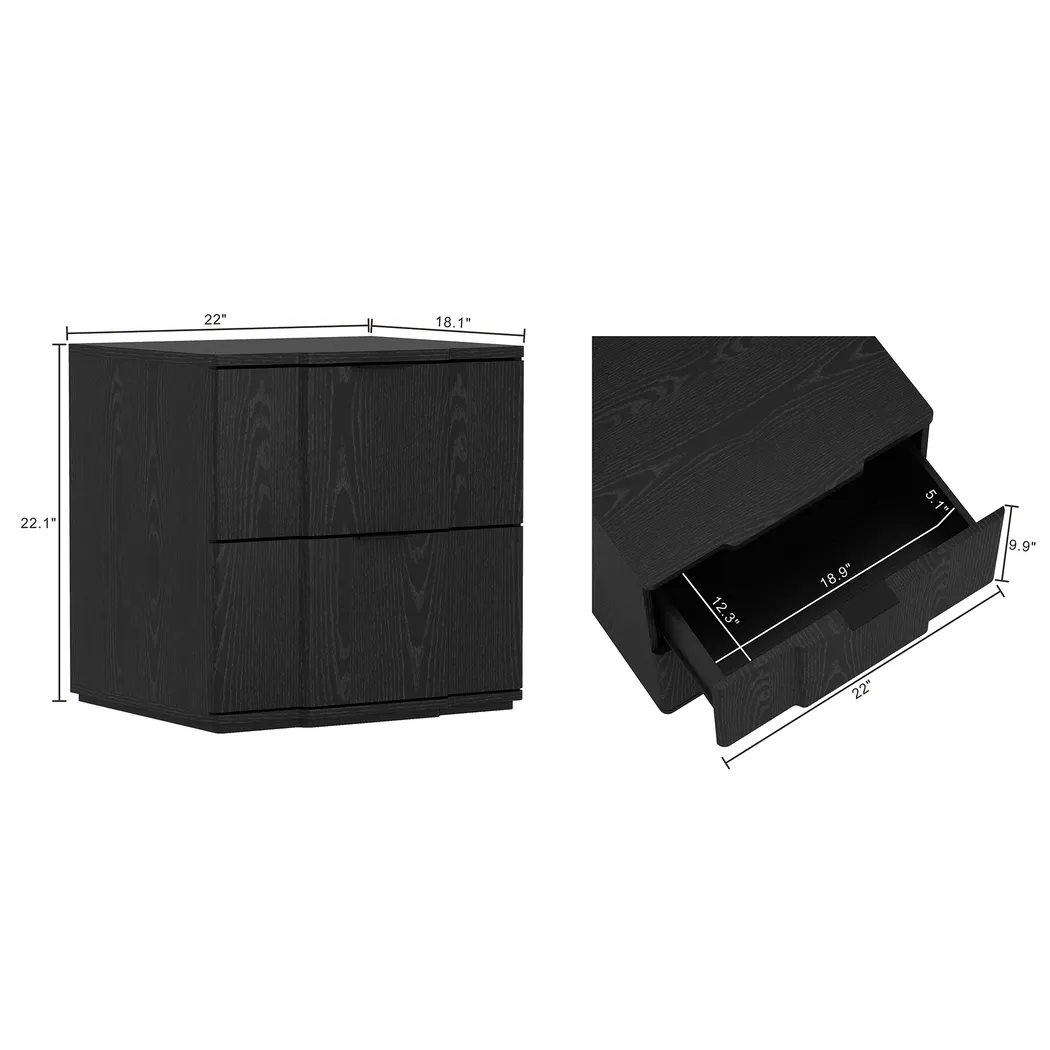 Socia I Black Nightstand - Thumbnail - Image 8