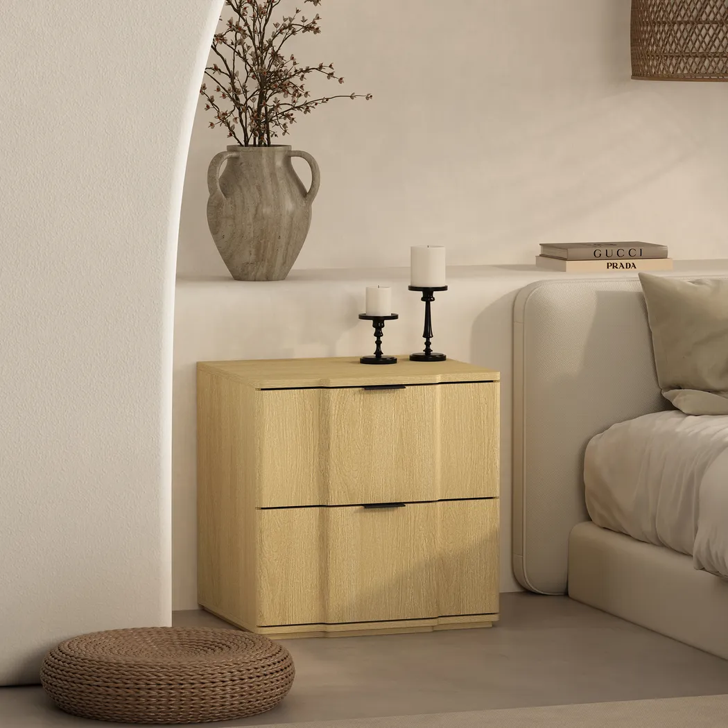 Socia I Natural/Black Nightstand - Thumbnail - Image 2