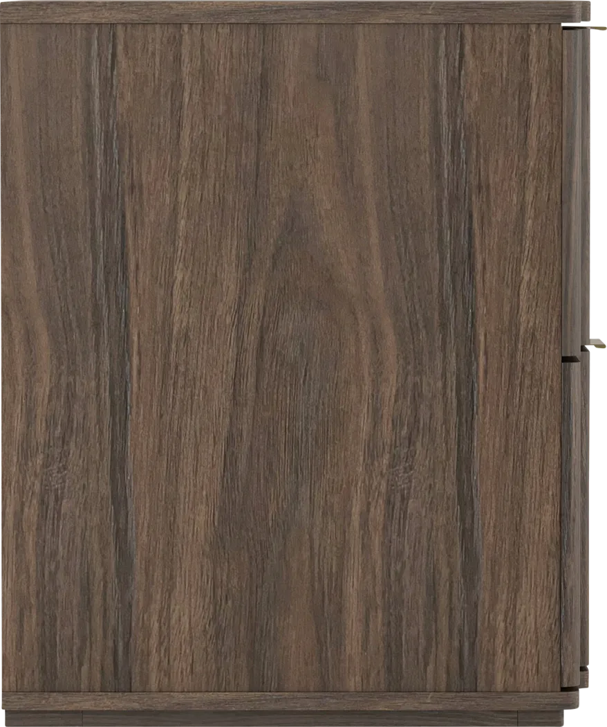 Socia I Walnut/Gold Nightstand - Thumbnail - Image 4