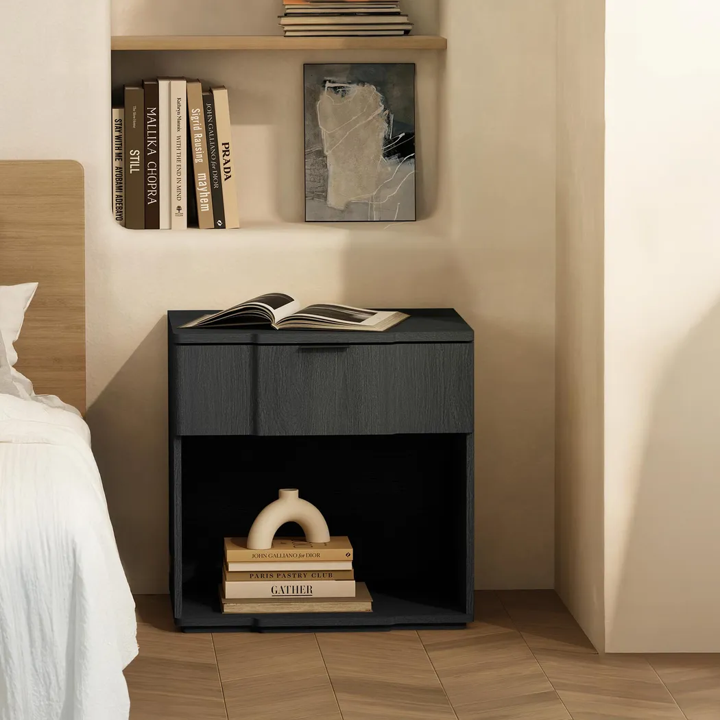 Socia II Black Nightstand - Thumbnail - Image 2