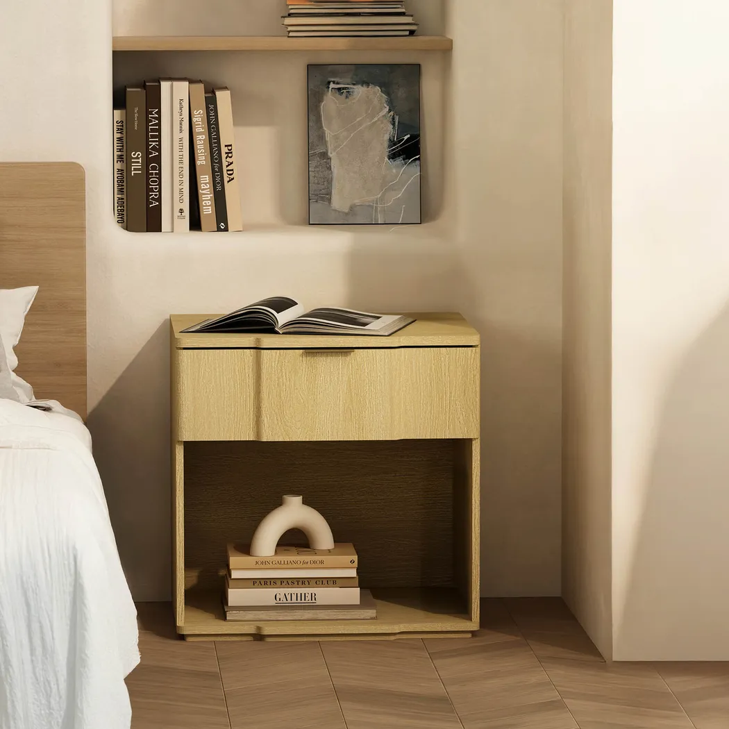 Socia II Natural/Gold Nightstand - Thumbnail - Image 2