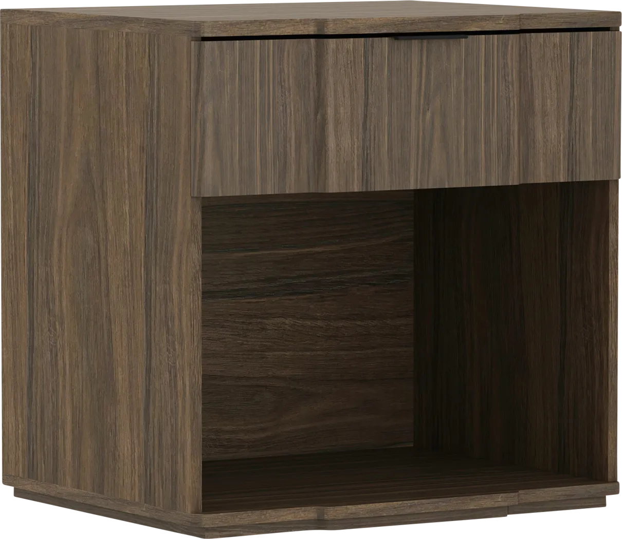 Socia II Walnut/Black Nightstand - Thumbnail - Image 4