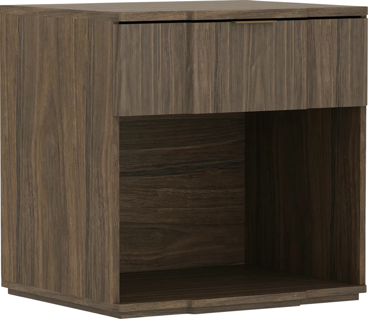Socia II Walnut/Gold Nightstand - Thumbnail - Image 3