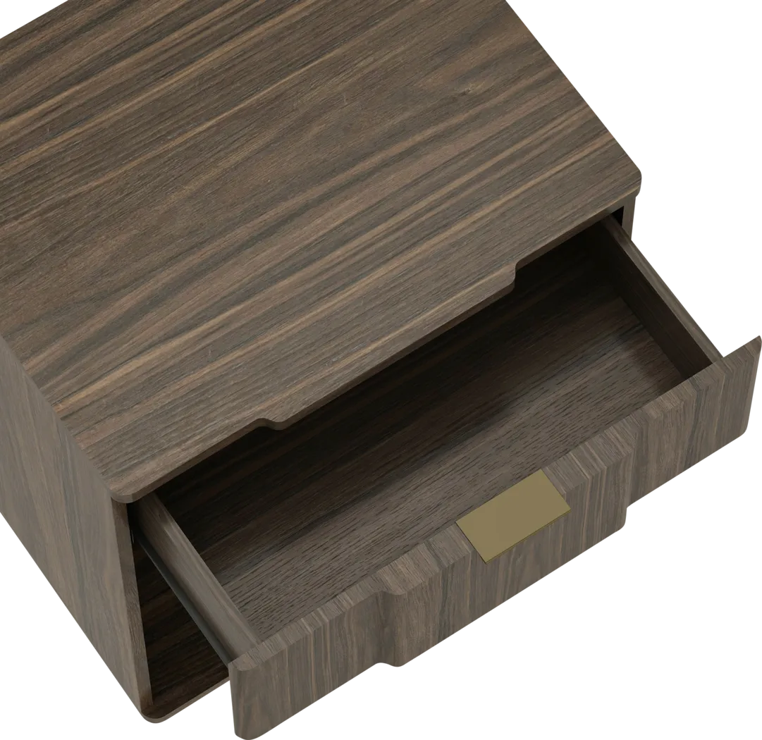 Socia II Walnut/Gold Nightstand - Thumbnail - Image 6