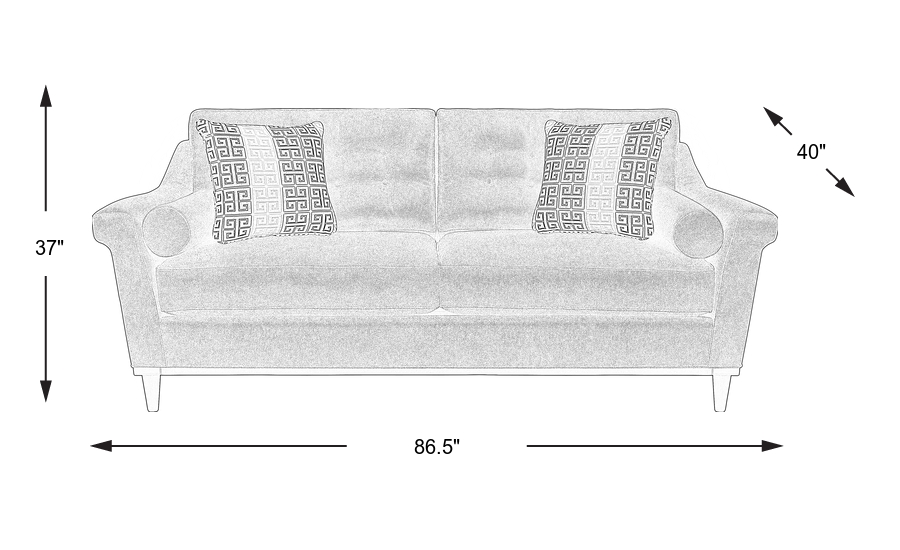 Dimension Image. Please refer to the Dimension Tab on this page for dimension details.