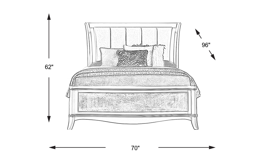 Dimension Image. Please refer to the Dimension Tab on this page for dimension details.